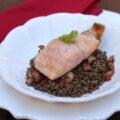 Saumon aux lentilles