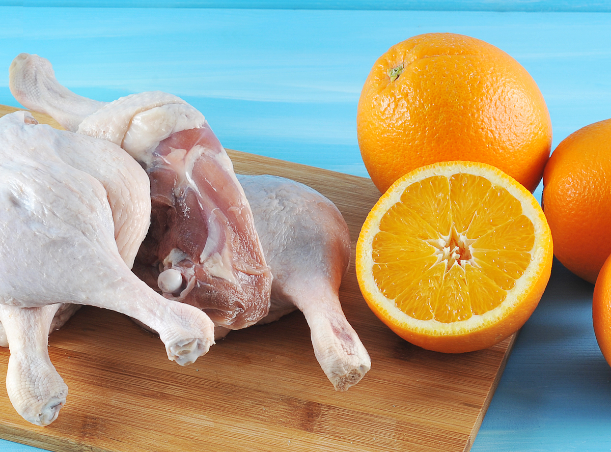 Hauts de cuisse de poulet à l'orange © Lenasirena shutterstock