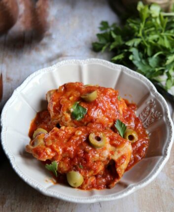 Lapin aux olives