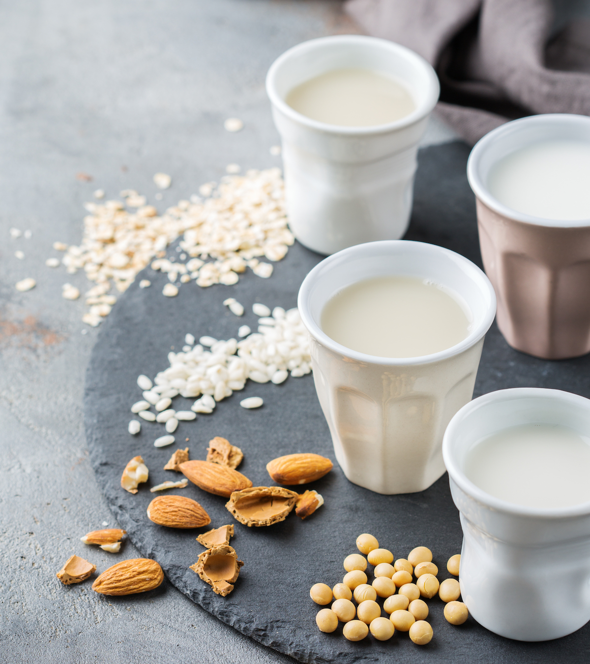 Laits végétaux ©Antonina Vlasova shutterstock