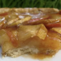 Tarte aux pommes coings et caramel