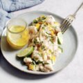 Lieu noir et mangue en ceviche
