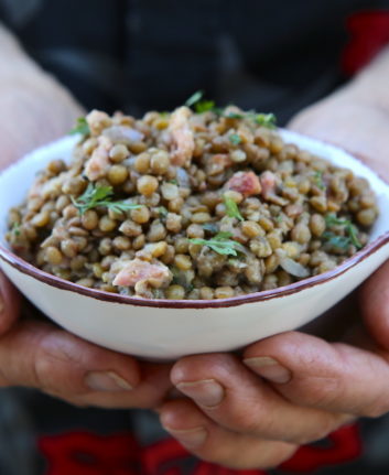Salade de lentilles blondes de Saint Flour