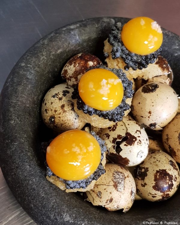 Pomme de terre, caviar et oeufs de caille, l'association parfaite