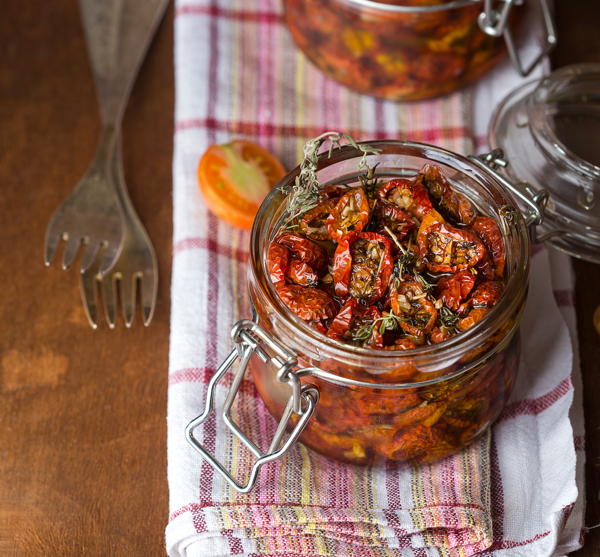 Tomates séchées (confites) à l'huile