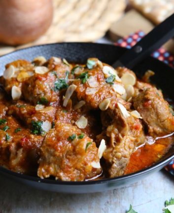 Sauté d'agneau à l'indienne