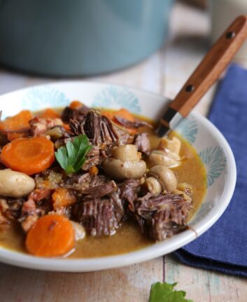 Joues de boeuf au Cognac et moutarde