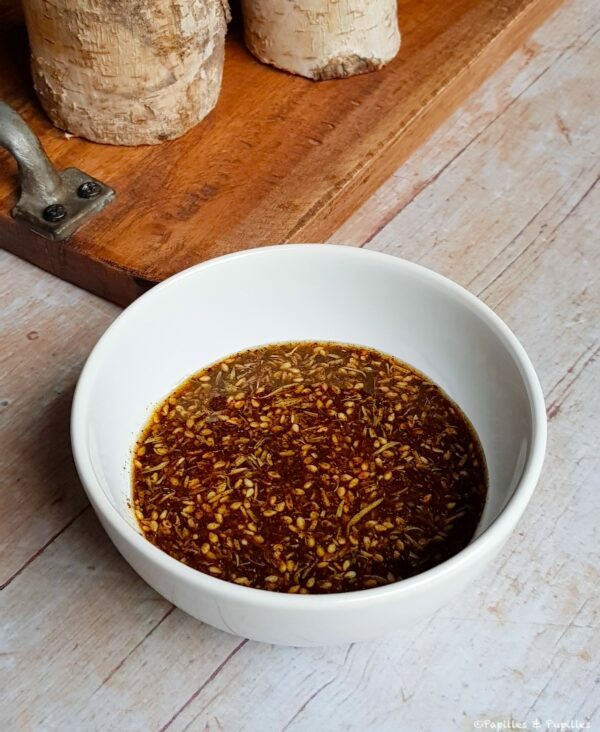 Mélange zaatar huile d'olive