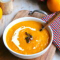 Soupe butternut carottes orange safran
