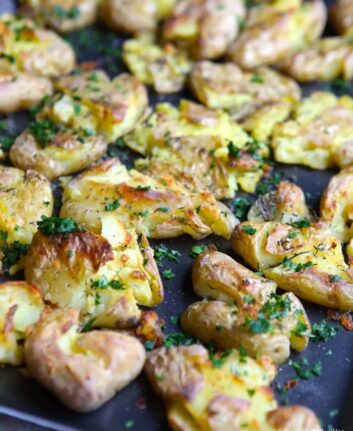 Smashed potatoes : Les pommes de terre écrasées