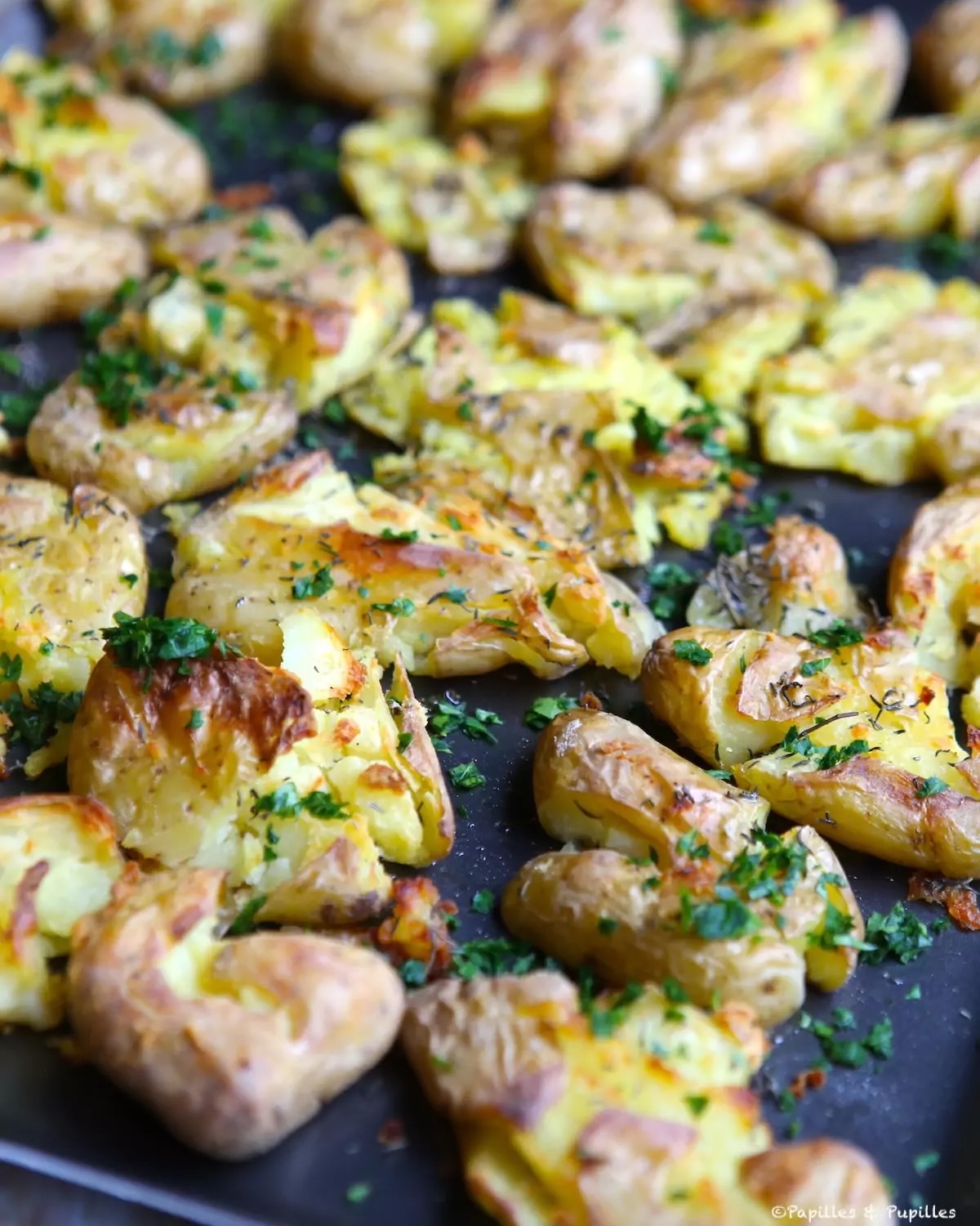 Smashed potatoes : Les pommes de terre écrasées