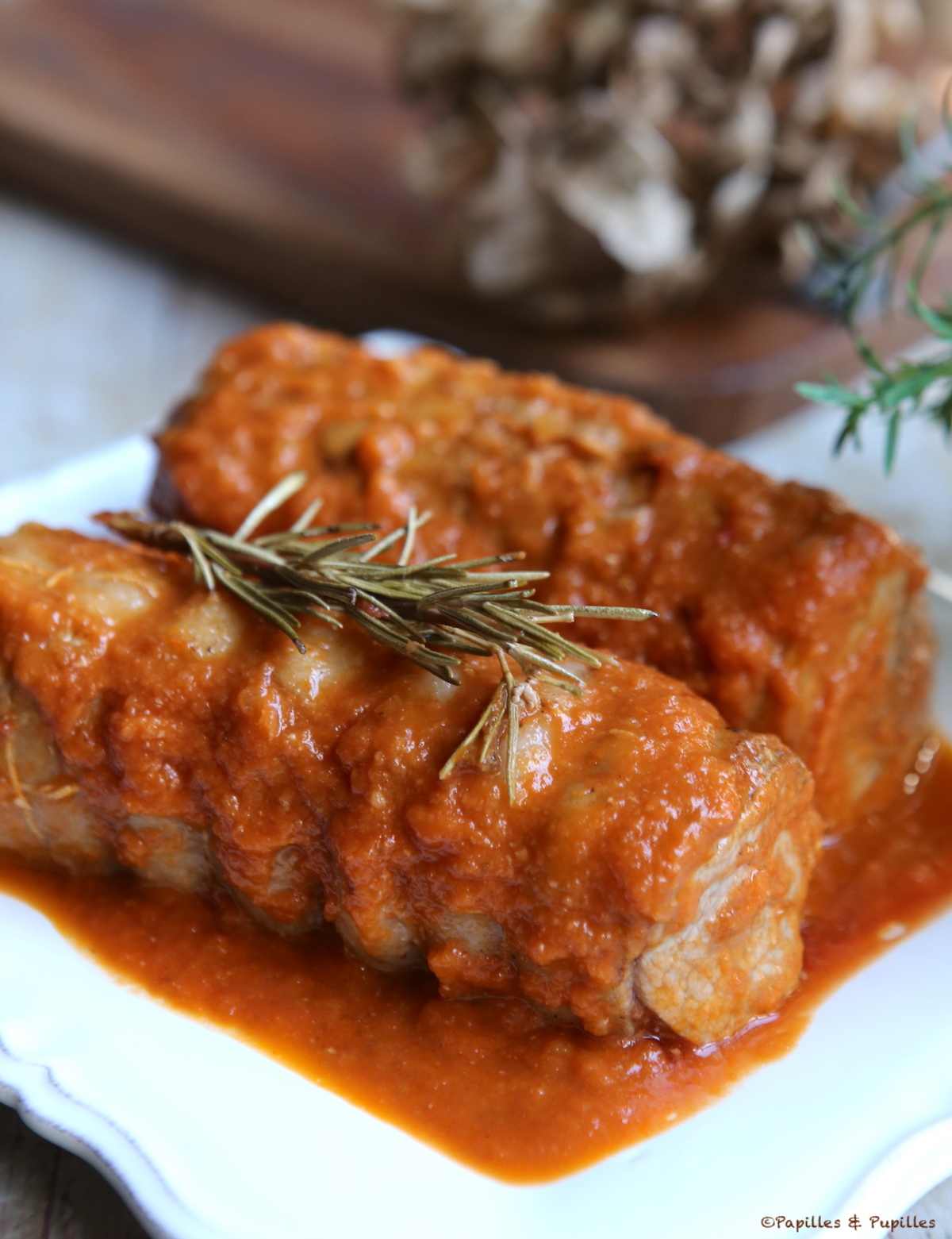 Filet mignon de veau sauce tomate