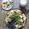 Pizza blanche aux champignons