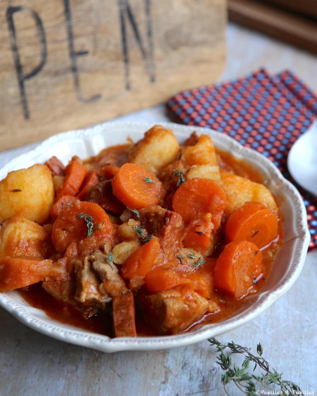 Sauté de porc à la portugaise