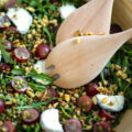 Salade de lentilles noix et fromage de chèvre