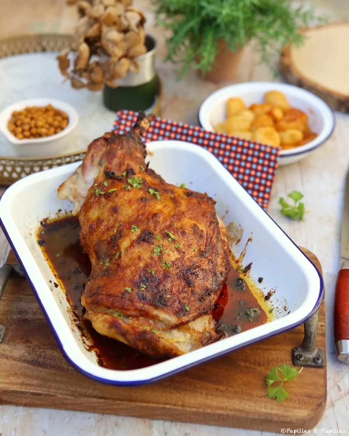 Épaule d'agneau au miel, gingembre et épices douces