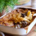 Gratin de pommes de terre aux morilles séchées