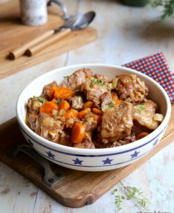 Sauté de veau aux carottes et Muscat