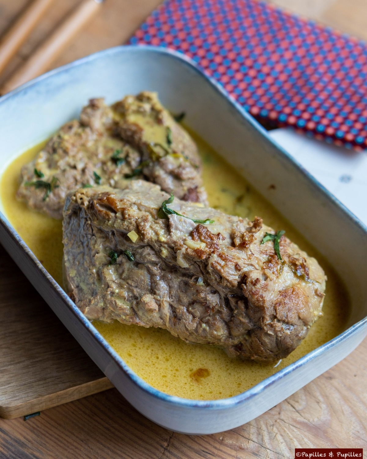 Filet mignon à la moutarde et à l'estragon