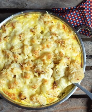 Gratin de chou fleur coco curry