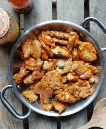 Porc laqué miel et gingembre