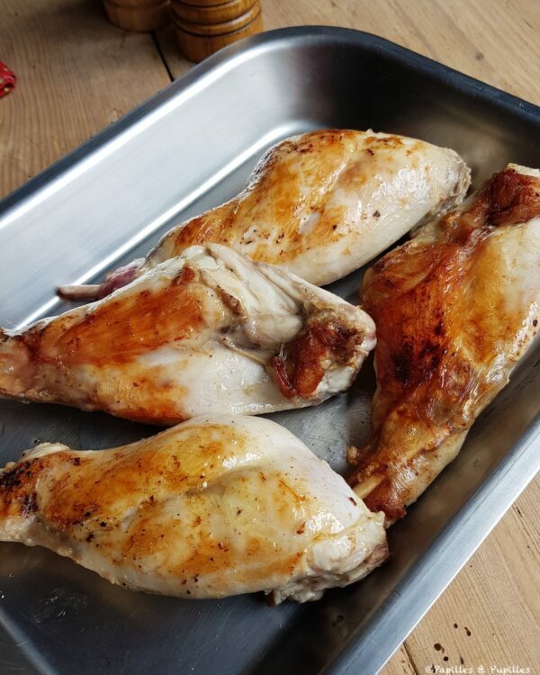 Cuisses de lapin colorées