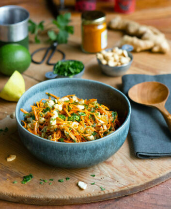 Salade de carottes râpées à l'indienne