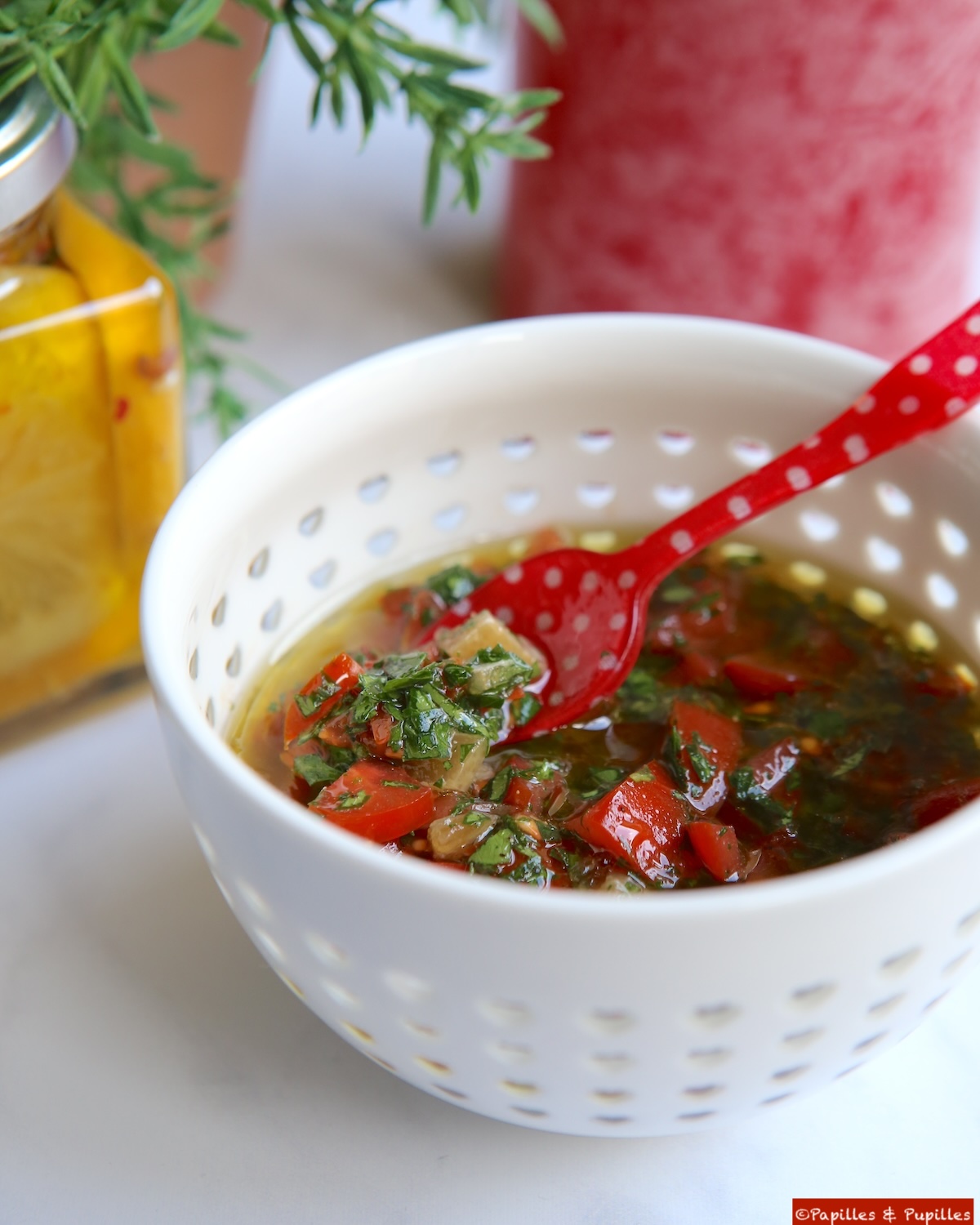 Sauce vierge au citron confit 