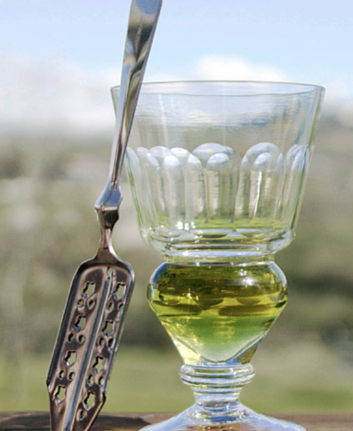 Verre et cuillère à absinthe