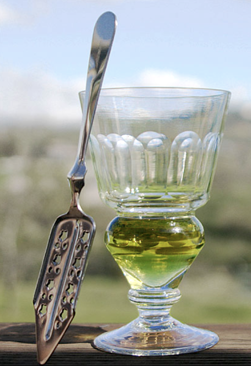 Verre et cuillère à absinthe