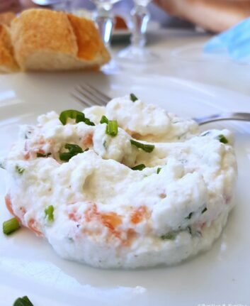 Fromage frais saumon fumé et ciboulette