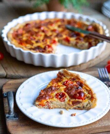 Quiche poulet ratatouille