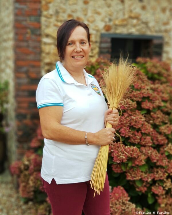 Nadine et épis de petit épeautre