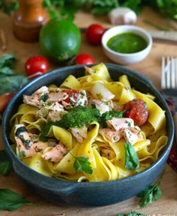 Pâtes au saumon - Ottolenghi