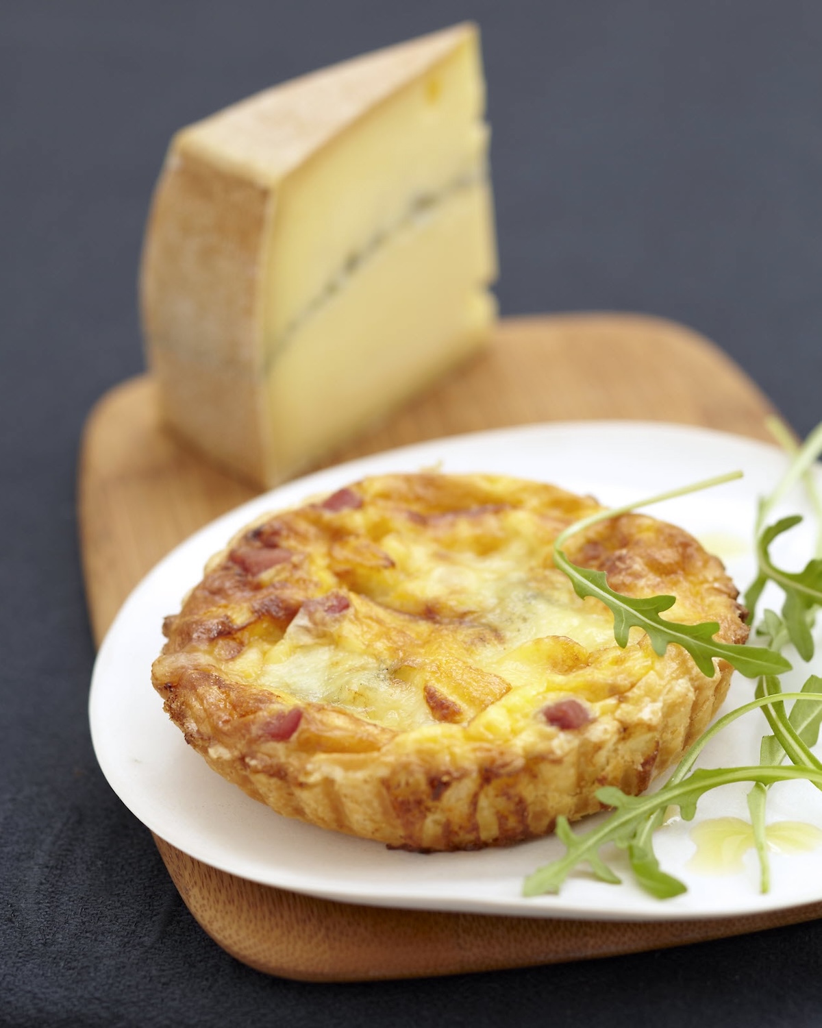 Quiche au Morbier et au jambon de montagne