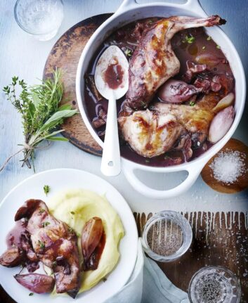 Lapin au vin rouge