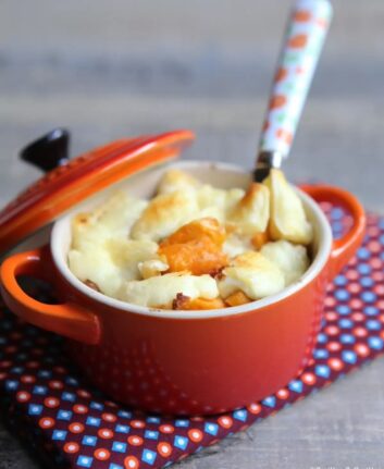 Chaussiflette aux patates douces, noix et piment d'Espelette