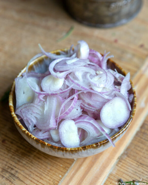 Echalotes ciselées