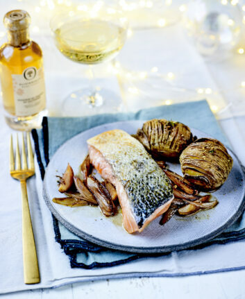 Pavés de saumon au vinaigre de Sauternes