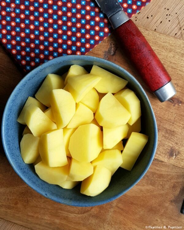 Cubes de pommes de terre