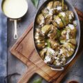 Pommes de terre Hasselback et sauce aux fromages