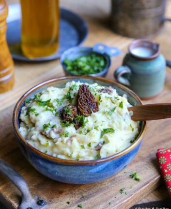 Purée de pommes de terre aux morilles