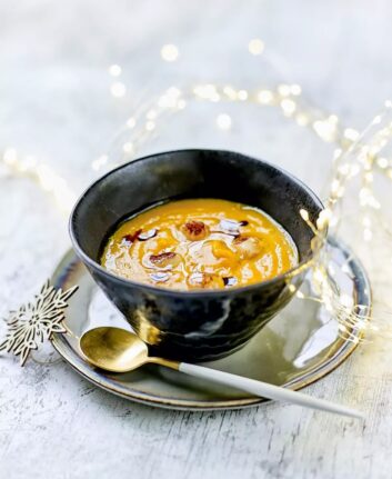 Velouté de potimarron aux Saint Jacques