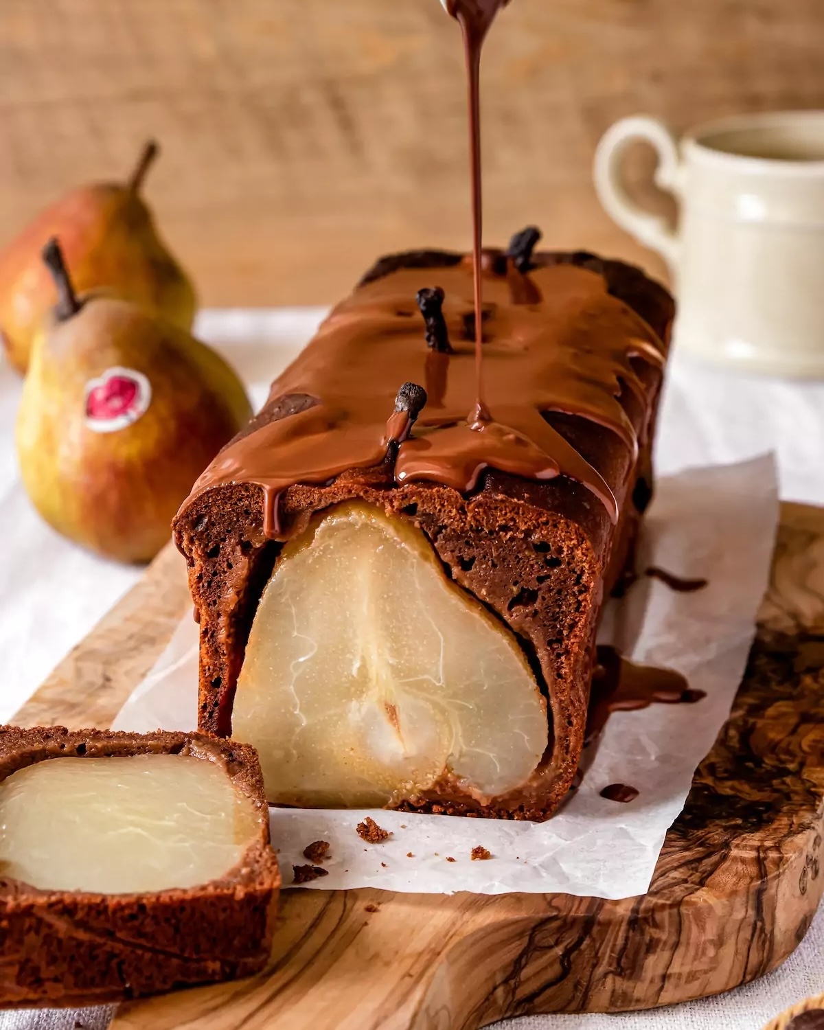 Cake poire chocolat ©Agathe Duchesne