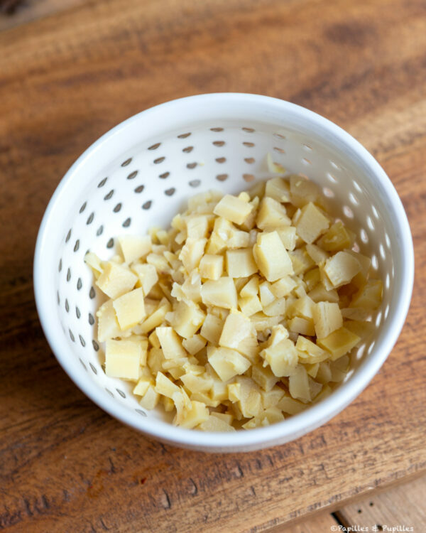 Fonds d'artichauts coupés