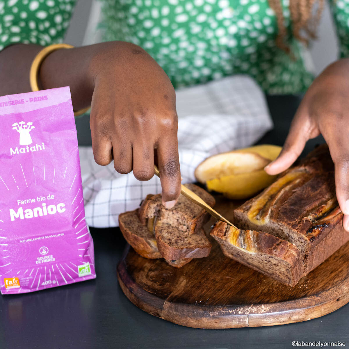 Banana bread sans gluten ©labandelyonnaise pour Matahi