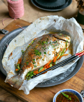 Daurade en papillote pour le Nouvel an Chinois