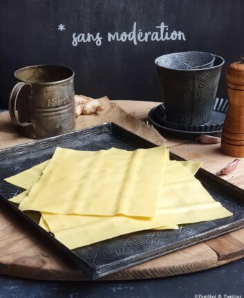 Feuilles de lasagnes fraîches