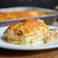 Lasagnes au saumon, poireaux et ricotta
