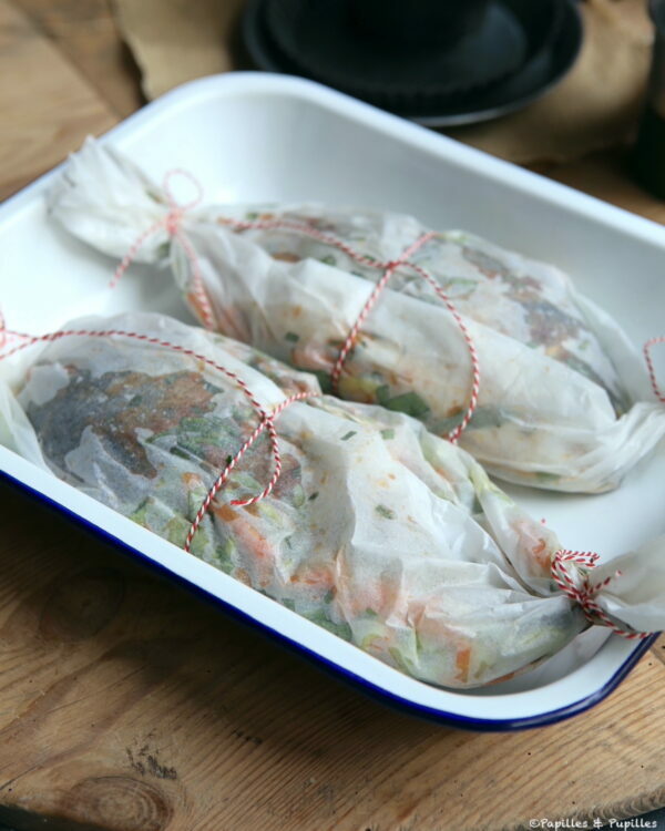 Papillotes ficelées
